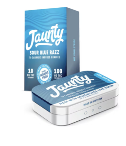 Sour Blue Razz Gummies | Live Rosin | 100mg | 10pk
