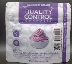 QUALITY CONTROL ACAI BERRY GELATO GUMMIES 100MG
