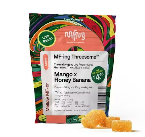 Mango x Honey Banana Live Resin Gummies | 3 pk